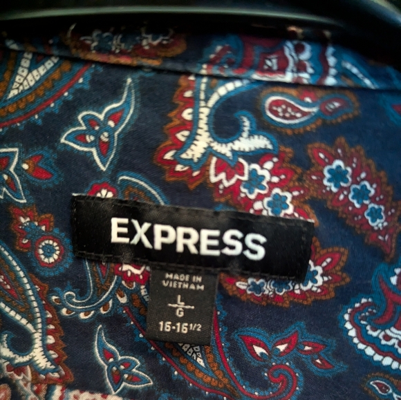 Bundle of 3 Express Mens Slim Fit Button Down Shirts - Picture 7 of 13